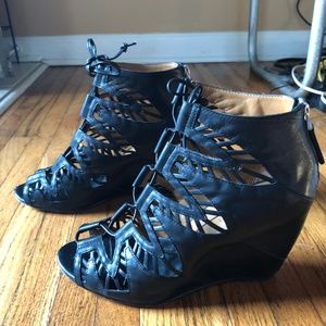 Dolce Vita Gladiator Wedge Leather Size 9-like new